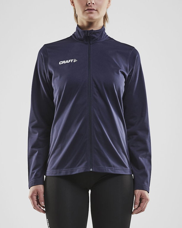 Craft Sport-Trainingsjacke Squad - ohne Seitentaschen, bequeme und funktionell - navyblau Damen